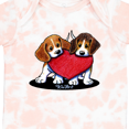 thumbnail image 4 of Inktastic Beagle Heartfelt Duo Boys or Girls Baby Bodysuit, 4 of 5