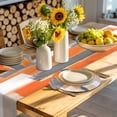 thumbnail image 4 of Burnt Orange Gray Round 15 Inch Placemats Set of 2, Modern Abstract Oil Painted Geometric HeatResistant Non Slip Place Mats for Dining Table, Wipeable Braided Kitchen Table Mats for Housewarming, 4 of 9