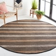 thumbnail image 2 of SAFAVIEH Natural Fiber Quincy Striped Area Rug, Black/Natural, 7' x 7' Round, 2 of 11