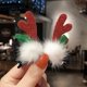 thumbnail image 3 of Cute Antlers Hair Clips Christmas Hairpin Girl Heart Elk Clips Xmas Barrette Furry Winter Hairpin Children Headdress, 3 of 5