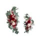thumbnail image 1 of 2 uds flores de arco de boda, decoración de letrero de bienvenida, flores de seda rústicas de granja, hojas para ventana, silla de boda,, 1 of 8
