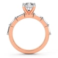 thumbnail image 5 of IGI Certified 3 Carat Radiant Shape Lab Grown Diamond Engagement Ring | 14K Rose Gold | Kimberly Baguette Side Stone Diamond Ring | FG-VS1-VS2 Quality Friendly Diamonds, 5 of 6