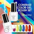 thumbnail image 2 of Gel Nail Polish Kit 6 Colors Gel Polish Starter Kit for Home Salon, 2 of 6