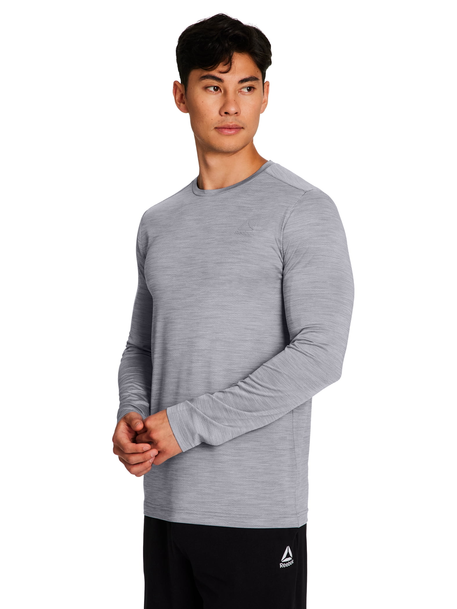 Reebok Mens and Big Mens Stride Performance Long Sleeve Shirt, Sizes XS-5XL