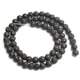 thumbnail image 4 of Venta al por mayor de cuentas redondas de piedra de lava volcánica negra natural de 4-14 mm, tamaño a elegir de 15 pulgadas para hacer joyas, pulseras de bricolaje, 4 of 5