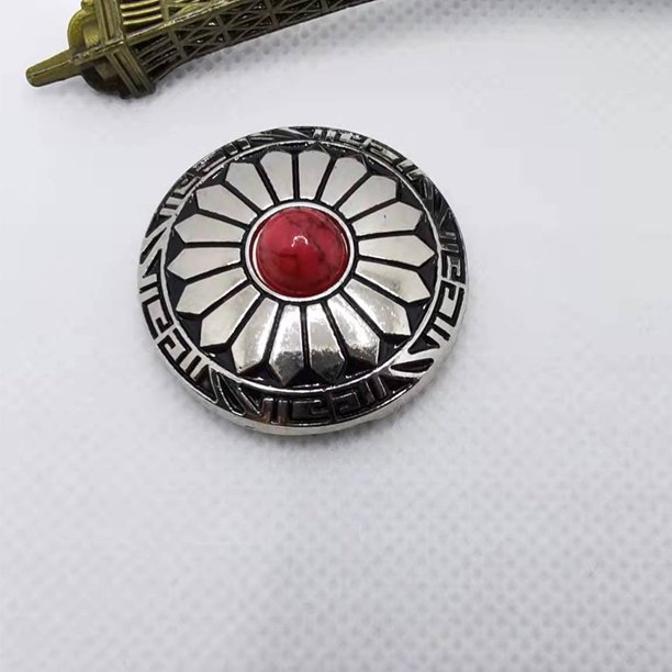 Accesorios para equipaje, hebilla de tela de 30 mm, accesorios de billetera hechos a mano, hebilla de tela de crisantemo turquesa de aleación