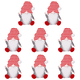 thumbnail image 1 of Soporte para Cubiertos Navideño Adorno El Papá Noel (sombrero A Rayas), 1 of 4