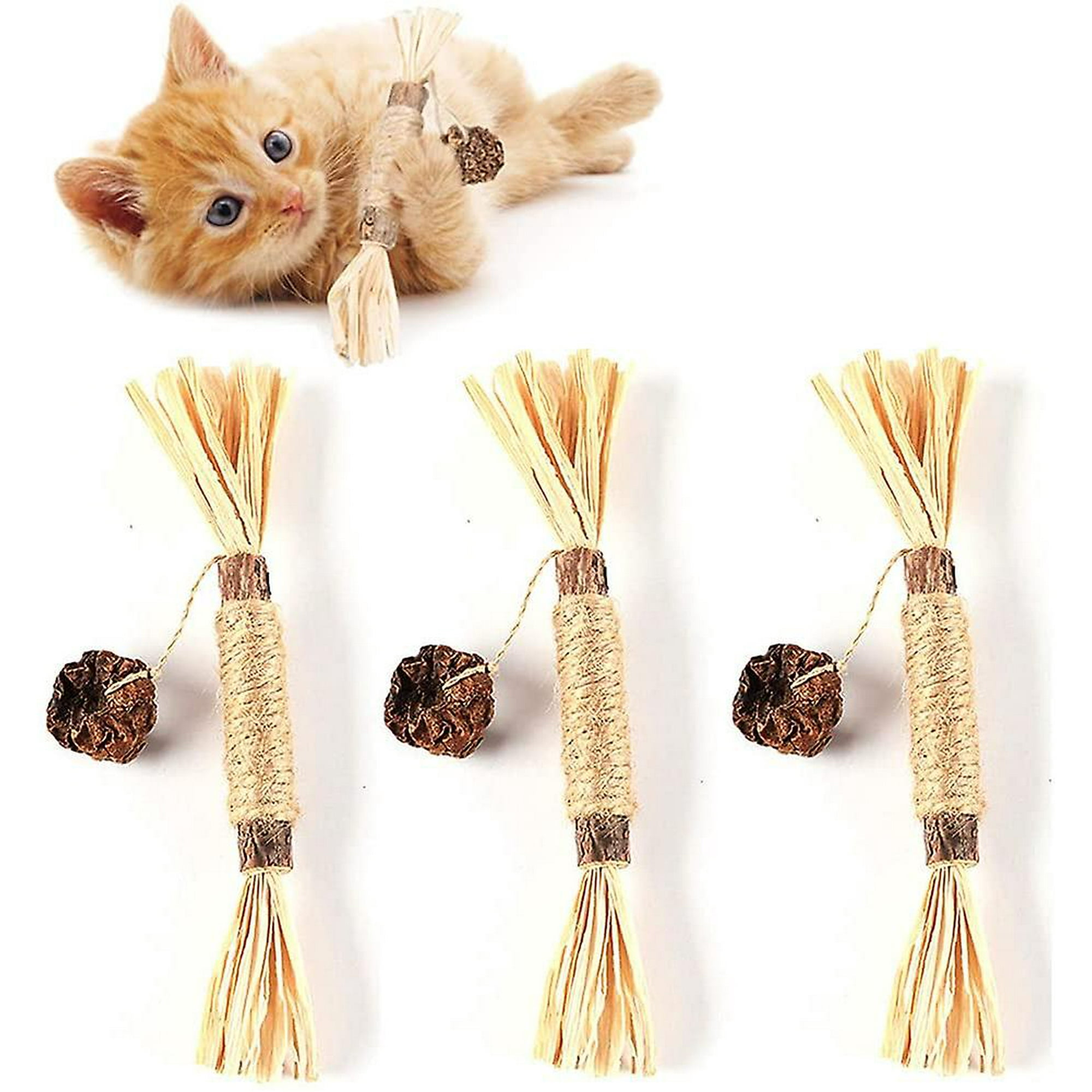 Cat Stickstoys3 Pack Nature Catnip Toys Kitten Chew Sticks For Indoor Cat Teeth Cleaning Walmart