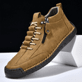 thumbnail image 4 of NexTorq Women's Fashion Sneakers, Women's Ankle Boots & Booties, Ankle Chukka Boots Slip On Breathable Loafers Handmade Fashion Sneakers Mid top Walking Driving Flats Shoes, Camel, 8, 4 of 7