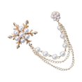 thumbnail image 4 of MasteelfCA Pearl Ice Flowers Design Brooch Tassel Breastpin Cloth Accessory Chic Clothes Decor for Lady Girls, 4 of 8