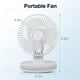 thumbnail image 2 of MAWFOZIN Ventilador de escritorio pequeño con luz nocturna, ventilador de mesa oscilante automático con batería recargable de 3000 mAh, ventilador personal USB con viento de 4 velocidades, ventilador, 2 of 5