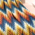 thumbnail image 3 of Orange Geometric Pattern Blanket,Comfortable Soft Flannel Throw Blanket,All Season,Warm Lightweight Blankets for Sofa Bed Couch Living Room Chair,30"x40", 3 of 4
