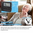 thumbnail image 4 of CS-106 Portable Radio - Mini FM/AM/SW/MW/LW/TV Full Band Receiver Radio for Worldwide Broadcasts with 3.5MM Earphone - Black, 4 of 9