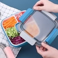 thumbnail image 2 of ACDANC 2026 New Salad Container for Lunch Innovative Dual Layer Structure Salad Bowls to Go for Lunch Customizable Layout with Dividers for Office Picnic Travel Lunch Box with Containers, 2 of 6