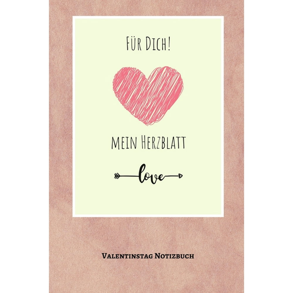 Für Dich! Mein Herzblatt A5 Notizbuch PUNKTIERT LIEBLINGSMENSCH