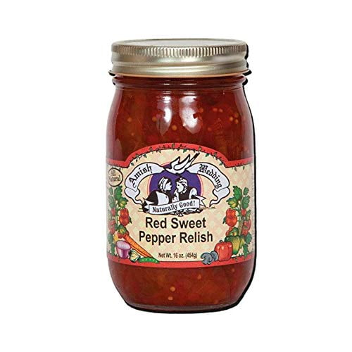 Amish Wedding Foods Sweet Pepper Relish, 2Pack 15 oz. Jars