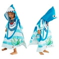 thumbnail image 4 of Baby Kids Bath and Beach Hooded Towel Wrap, 24" x 48", Light blue Shark, 4 of 8