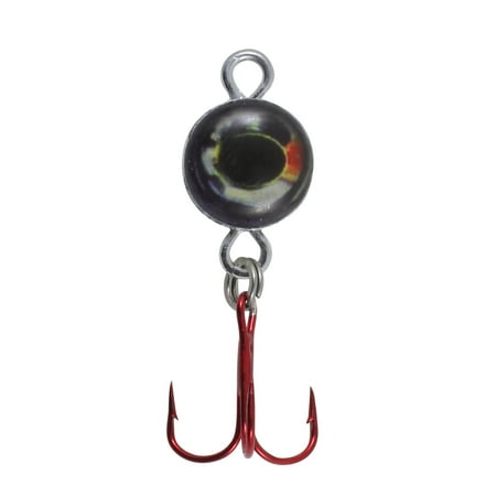 Northland Fishing Tackle Eye Ball Ice Fishing Spoon Baitfish Imitating Lure for Jigging Walleye Perch Crappie & More Silver 1/8 Oz 1 Pack