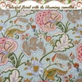 thumbnail image 4 of Cozy Line Aregada Floral Cotton 3-piece Reversible Quilt Bedding Set King French Country, Cottage Green, 4 of 6