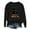 Black, variant on Meowy Christmas Sweatshirts for Women 2025 Long Sleeve Crewneck Cute Black Cat Graphic Sweatshirt Pullover Tops