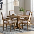 thumbnail image 2 of Ashlyn French Country Wood 5-Piece Expandable Dining Set, Natural and Light Gray, 2 of 13