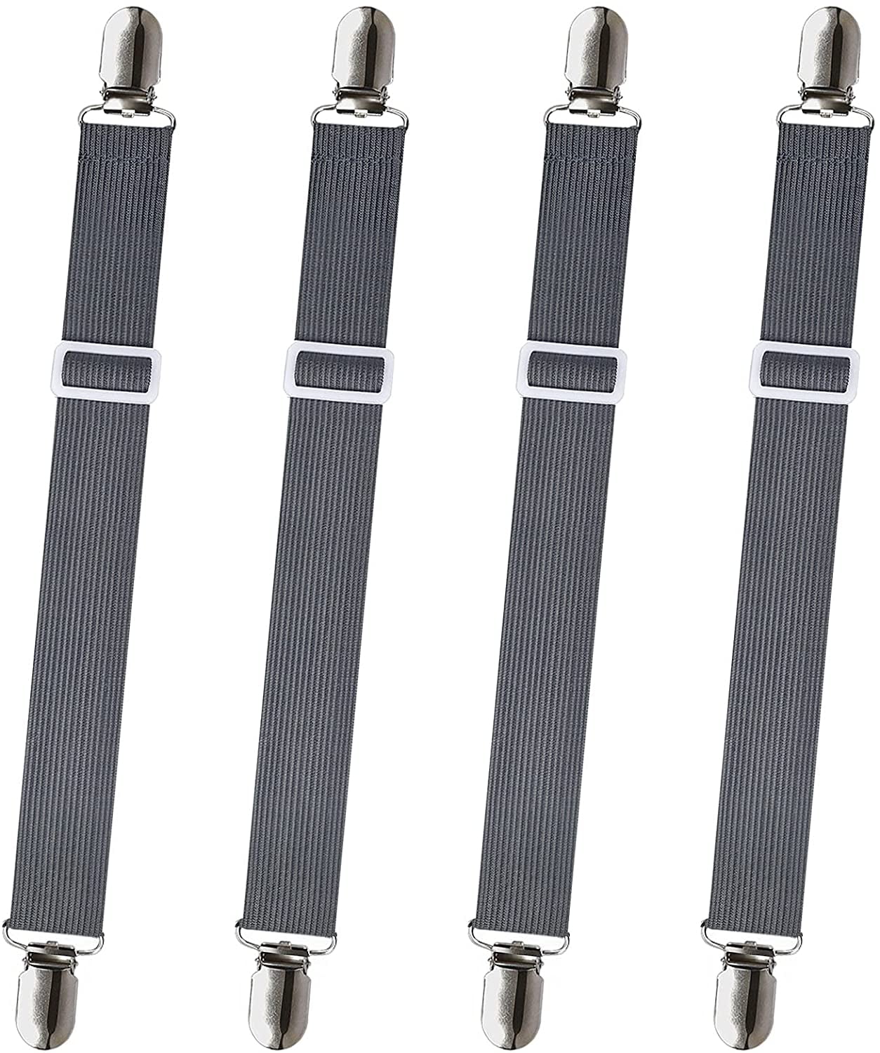 Bed Sheet Fasteners, 4pcs Adjustable Sheet Straps Heavy Duty Bed Sheet