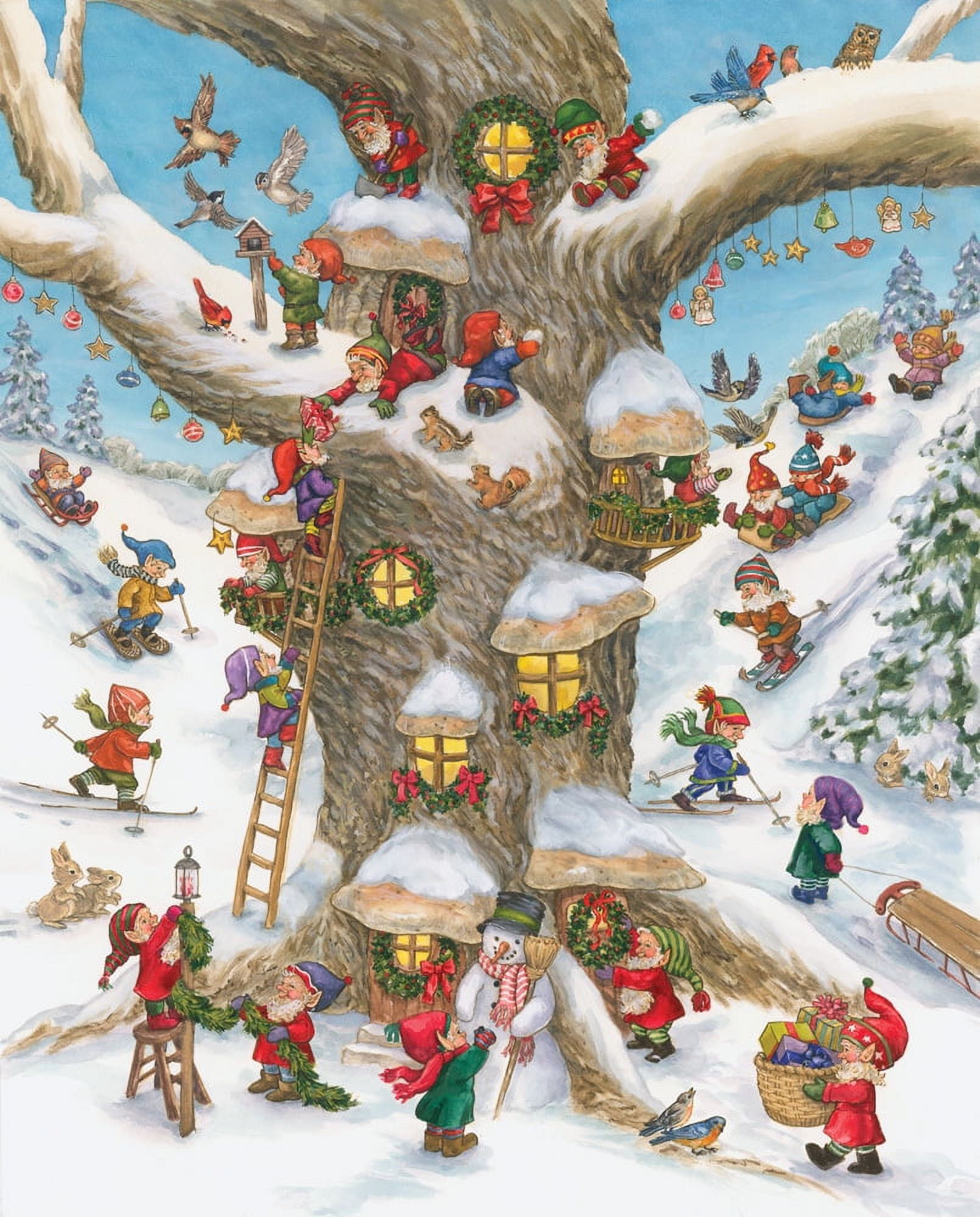 Vermont Christmas Company Puzzle 1000 Teile – Weihnachtsmotiv, 66 X 48 Cm, Aus Recyceltem Material