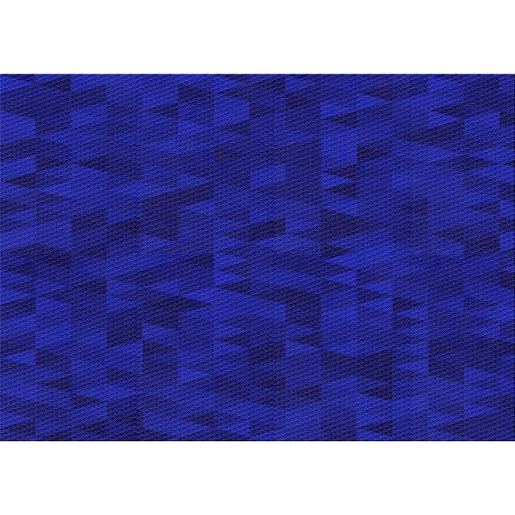 Ahgly Company Machine Washable Indoor Rectangle Transitional MediumBlue Area Rugs, 5' x 7'