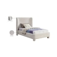 thumbnail image 2 of Meridian Furniture Penny Cream Boucle Fabric Twin Bed, 2 of 7