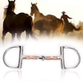 thumbnail image 3 of Filete de acero inoxidable broca en forma de D de acero inoxidable accesorios para herramientas para caballos Broca en forma de D de acero inoxidable para caballo ANGGREK Otros, 3 of 8