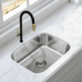 thumbnail image 6 of KBFmore Classic 21 inch 18 Gauge Undermount Single Bowl Stainless Steel Kitchen Sink, 6 of 11