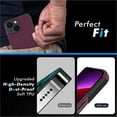 thumbnail image 2 of For iPhone 13 Pro Premium Minimalistic Slim Tough ShockProof Hybrid Case Cover - Magenta Purple, 2 of 5