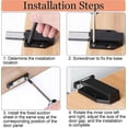 thumbnail image 5 of 4 Pieces Magnetic Push Latches, Push to Open Closet Door Damper, Magnetic Push Open Latch Push Closet Magnetic Closers for Cabinet Black, 5 of 5
