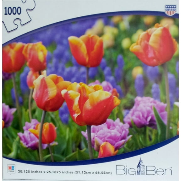 Big Ben Puzzles Field of Tulips Puzzle, 1000 Piece