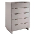 thumbnail image 1 of Pemberly Row Commode Haute Moderne en Bois d'Ingénierie, Gris Pâle, 1 of 11