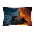thumbnail image 5 of Comforter Cover Sets Vintage Fire and Water Highend 3D Guitar Printed Bedding Covers,Twin (68"x86"), 5 of 5