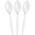 thumbnail image 3 of 100/200/300/400/500/600 Transparent Plastic Spoons-heavyweight Disposable Spoons-6.7-inch Heavy Transparent Tableware-plastic Tableware-very Suitable for Parties and Restaurants., 3 of 8