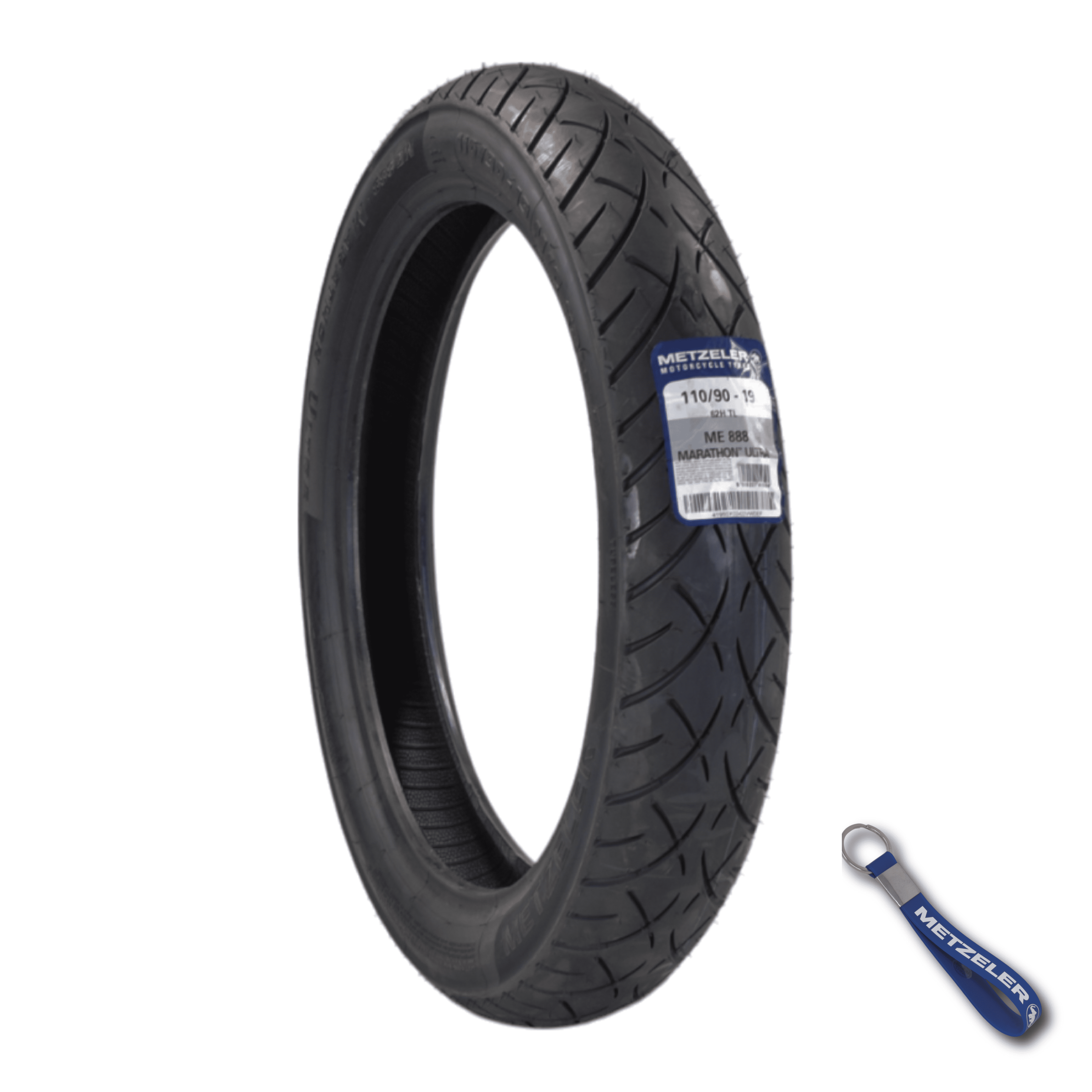 Metzeler ME 888 Marathon Ultra White Wall MH90-21 Front Tire with