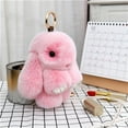 thumbnail image 2 of Lubelski Bunny Keychain Super Soft Faux Plush Lovely Rabbit Doll Plushies Backpack Decor Colored Stuffed Rabbit Pendant Children Doll Toy Birthday Gift, 2 of 8