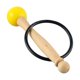 thumbnail image 4 of Cuenco para cantar, mazo, mango de madera, cabeza de goma, palo de percusión de sonido hermoso y transparente con anillo de goma, 4 of 8