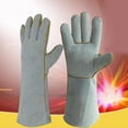 thumbnail image 3 of Guantes de soldadura shamjiam 400 mm Cuero, 3 of 8