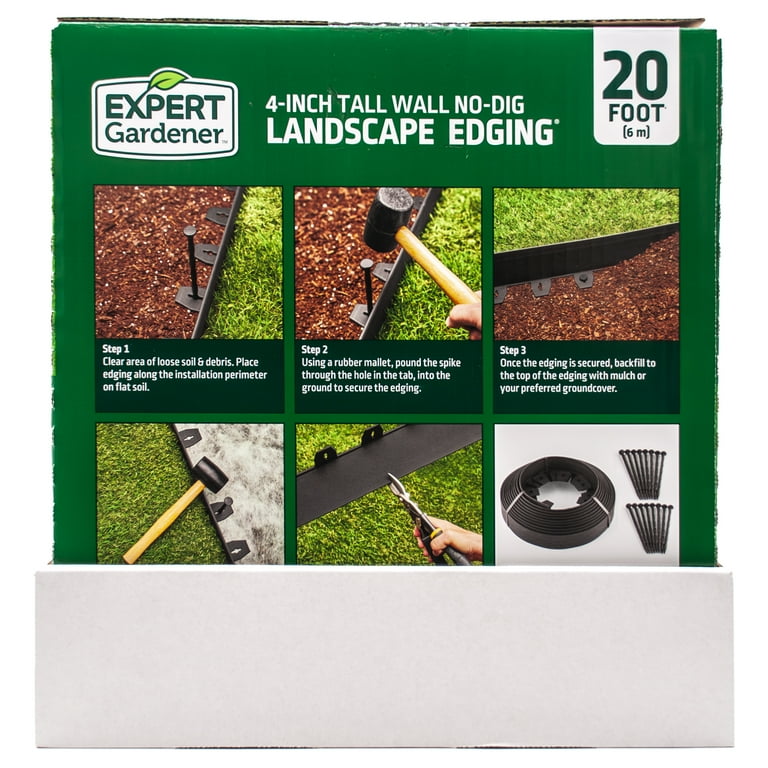 Free Shipping! Expert Gardener 4-inch Tall Landscape Edging Kit