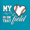 thumbnail image 2 of Wild Bobby, My Heart Is On That Baseball Field, Sports, Men Graphic Tee, Light Turquoise, 3X-Large, 2 of 4