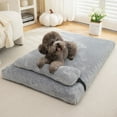 thumbnail image 3 of Cama cálida y calmante para perros con almohada, alfombrilla esponjosa de felpa para perros con funda lavable extraíble para perros y gatos grandes, medianos y pequeños, 3 of 4