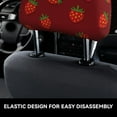 thumbnail image 4 of Kdxio Strawberry Pattern Print 2 Piece Car Head Rest Covers Set Auto Front/Rear Seats Headrest Cover Universal Fit Most Cars,Sedan, SUV, 4 of 9