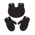 thumbnail image 1 of 3 piezas de guantes de pareja, guantes interconectados, guantes de felpa, mitones de invierno térmicos negro, 1 of 9
