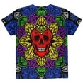 thumbnail image 2 of Halloween Demon Skull Mandala All Over Youth T Shirt, 2 of 2