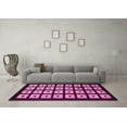 thumbnail image 3 of Ahgly Company Indoor Rectangle Abstract Pink Modern Area Rugs, 8' x 12', 3 of 4