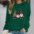 thumbnail image 6 of HOMBOM Womens Winter Sweatshirts Christmas Merry Xmas Santa Green Casual Essentials Sweatshirt for Ladies, 6 of 6
