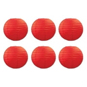 Beistle Paper Lanterns, 9.5", Red